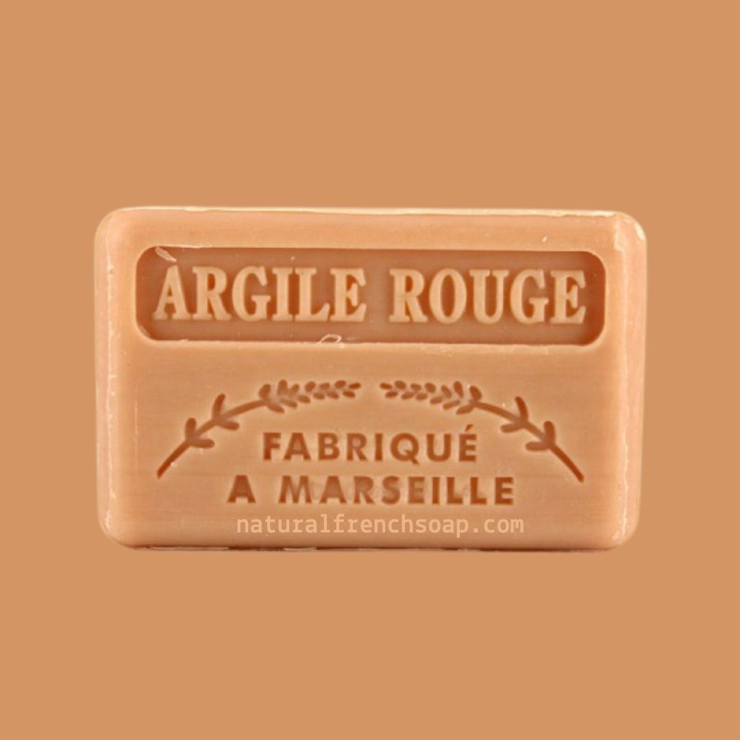 Red Clay French Soap Argile Rouge Savonnette Marseillaise