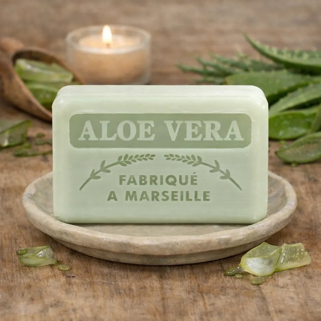 Buy Aloe Vera French Soap - Aloe Vera Savonnette Marseillaise