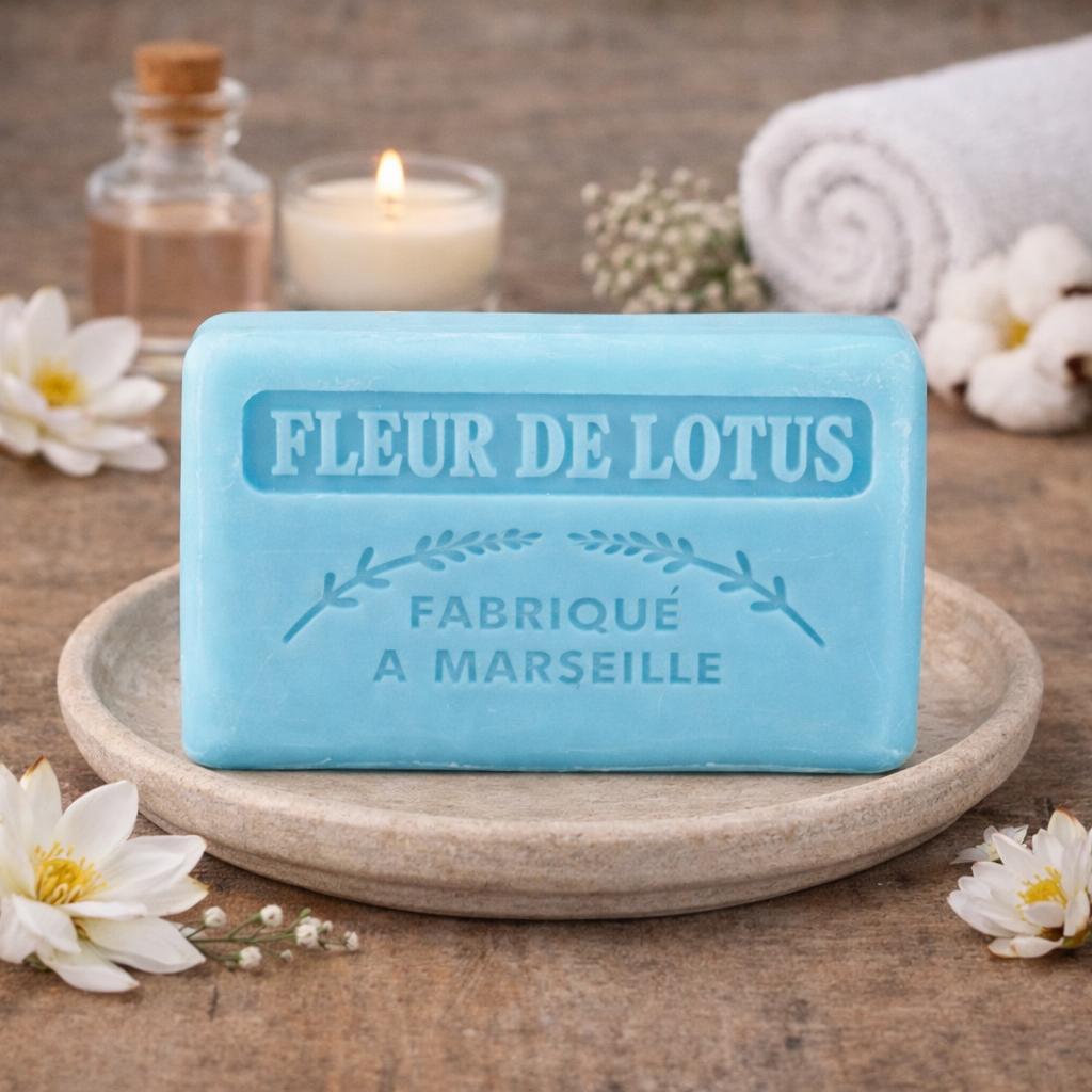 Savon De Marseille Foufour à La Fleur De Lotus - 125 G - Neuf
